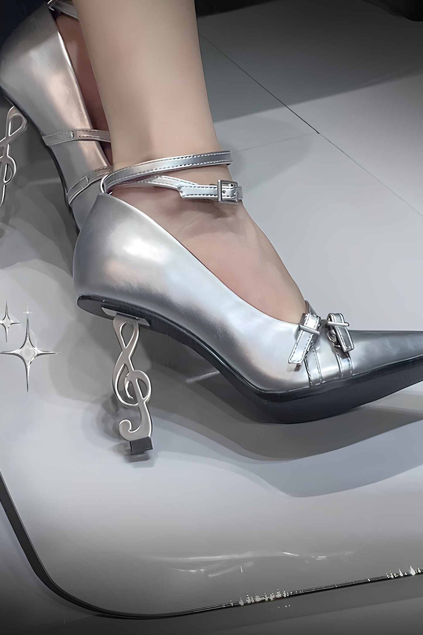 Gothic Note High Heels