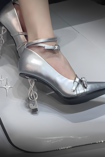Gothic Note High Heels