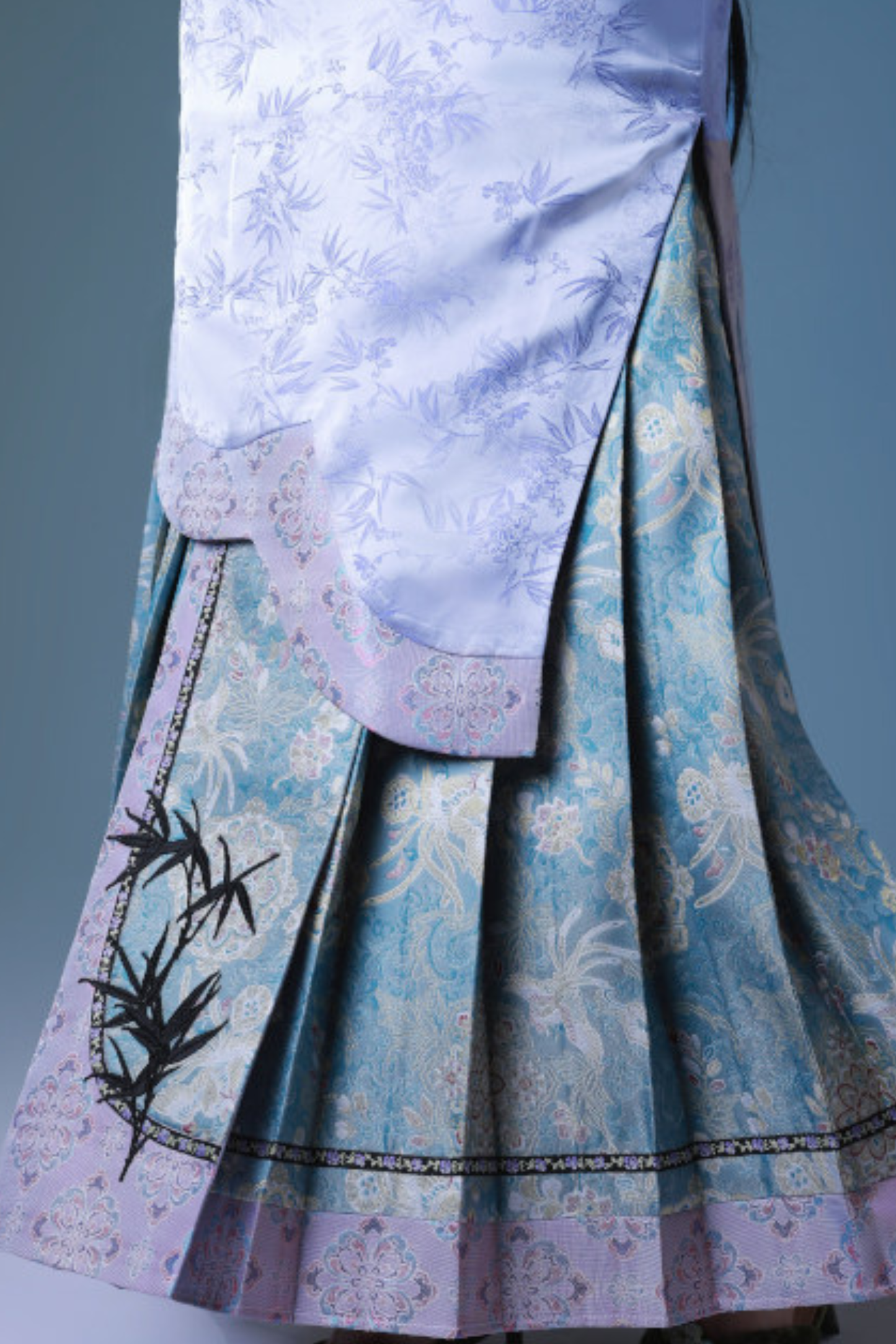 ジャカードレトロタイトプリーツドレス