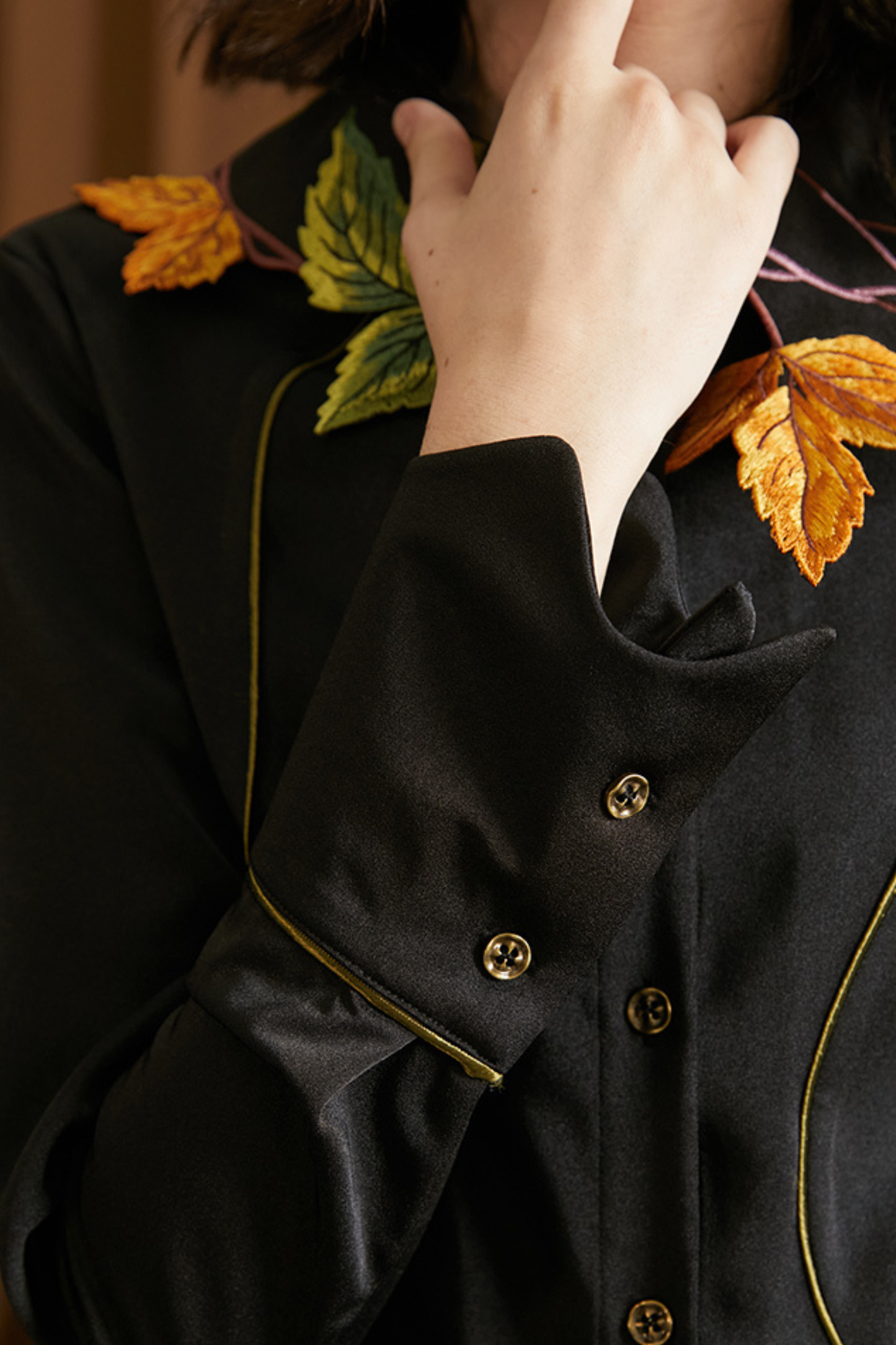 リーフベリーカラーシャツ