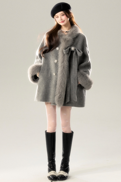 Fox Fur Sweet Bow Coat