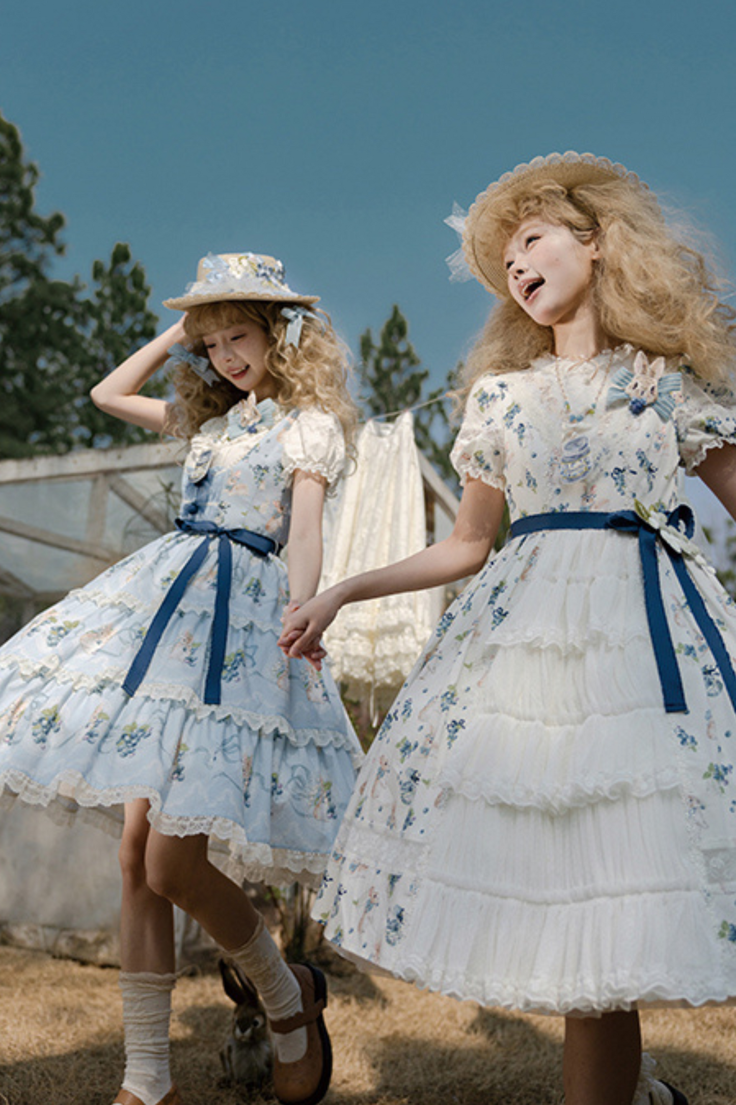 ベニーズブルーベリーガーデンロリータジャンパースカート+ドレス+インナーシャツ