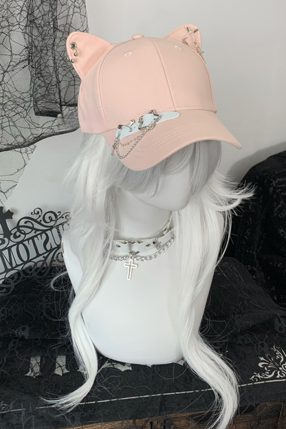 Cat Ear Metal Baseball Cap