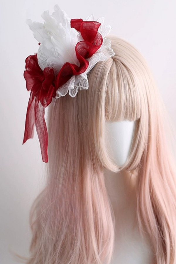 Gorgeous feather Lolita hair accessories