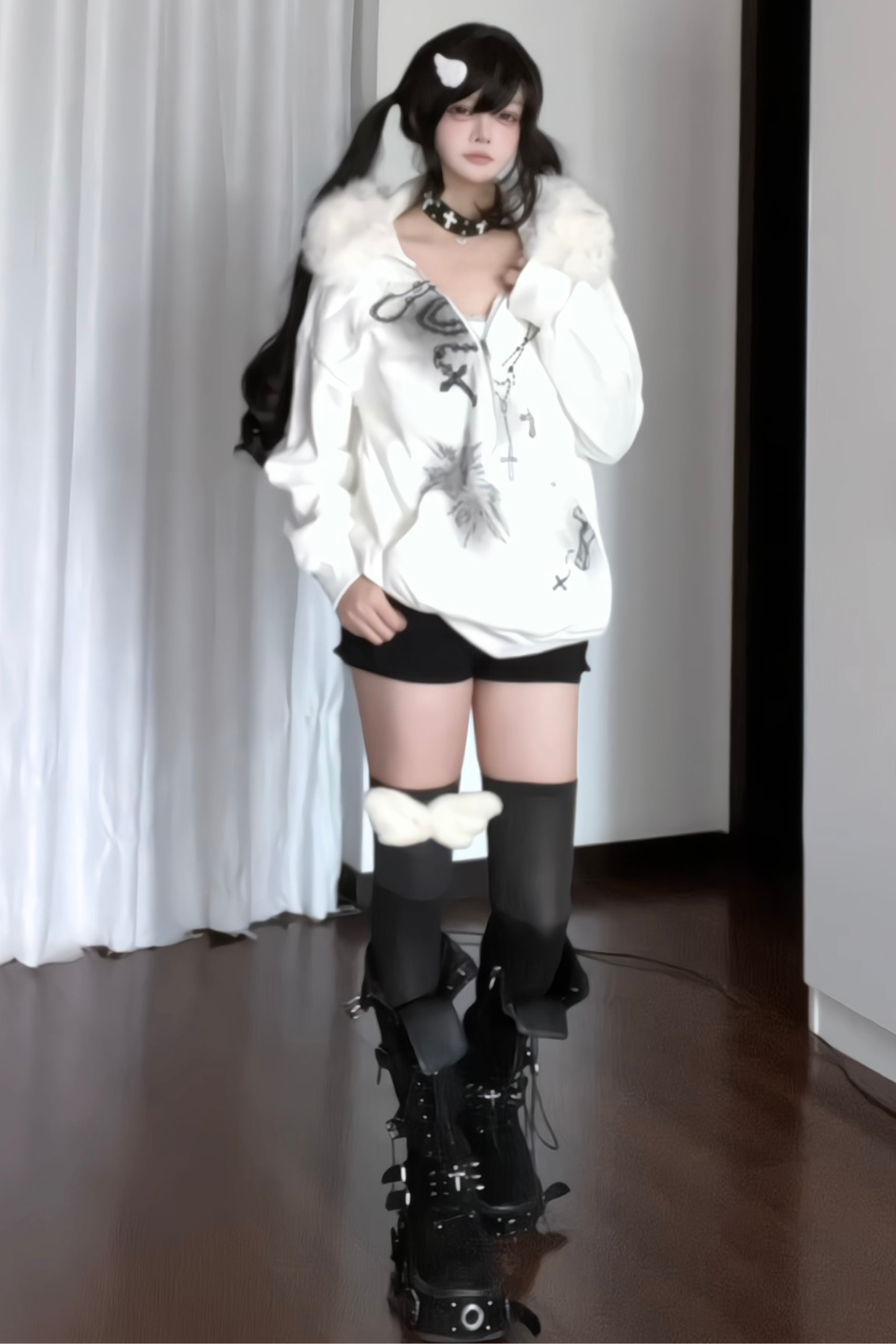 サブカルチャーファーフードルーズパーカー