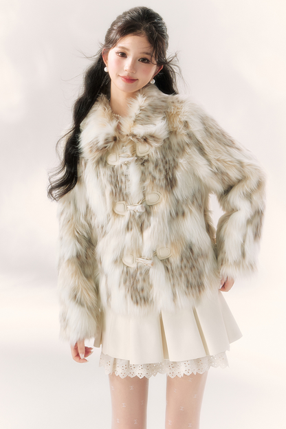 Leopard Fur Design Coat