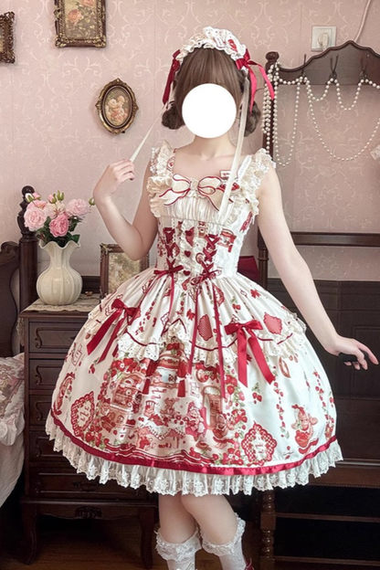 ストロベリードールロリータドレス