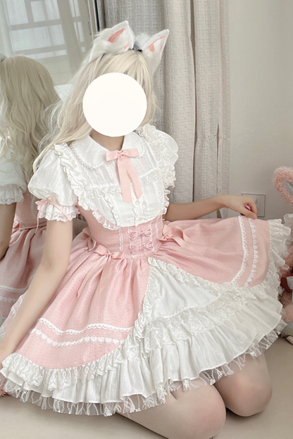 スイートパフリボンロリータドレス