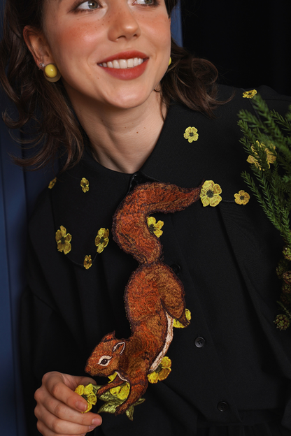 リスフラワーネクタイ