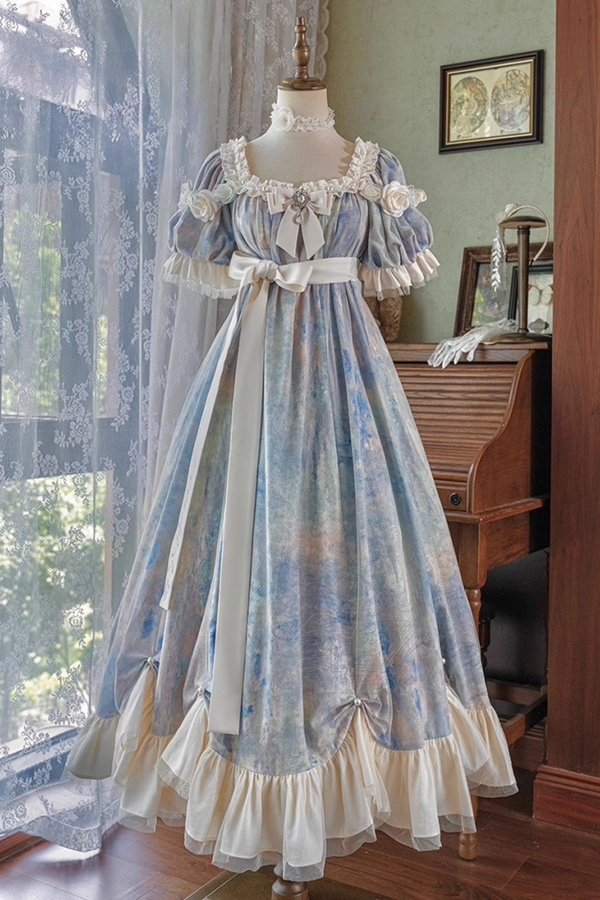 [Order Deadline: December 30] Sun and Moon Poem Oil Paint Elegant Rose Dress Complete Set