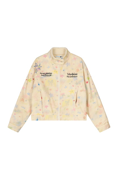 レインボーグラフィティコットンジャケット