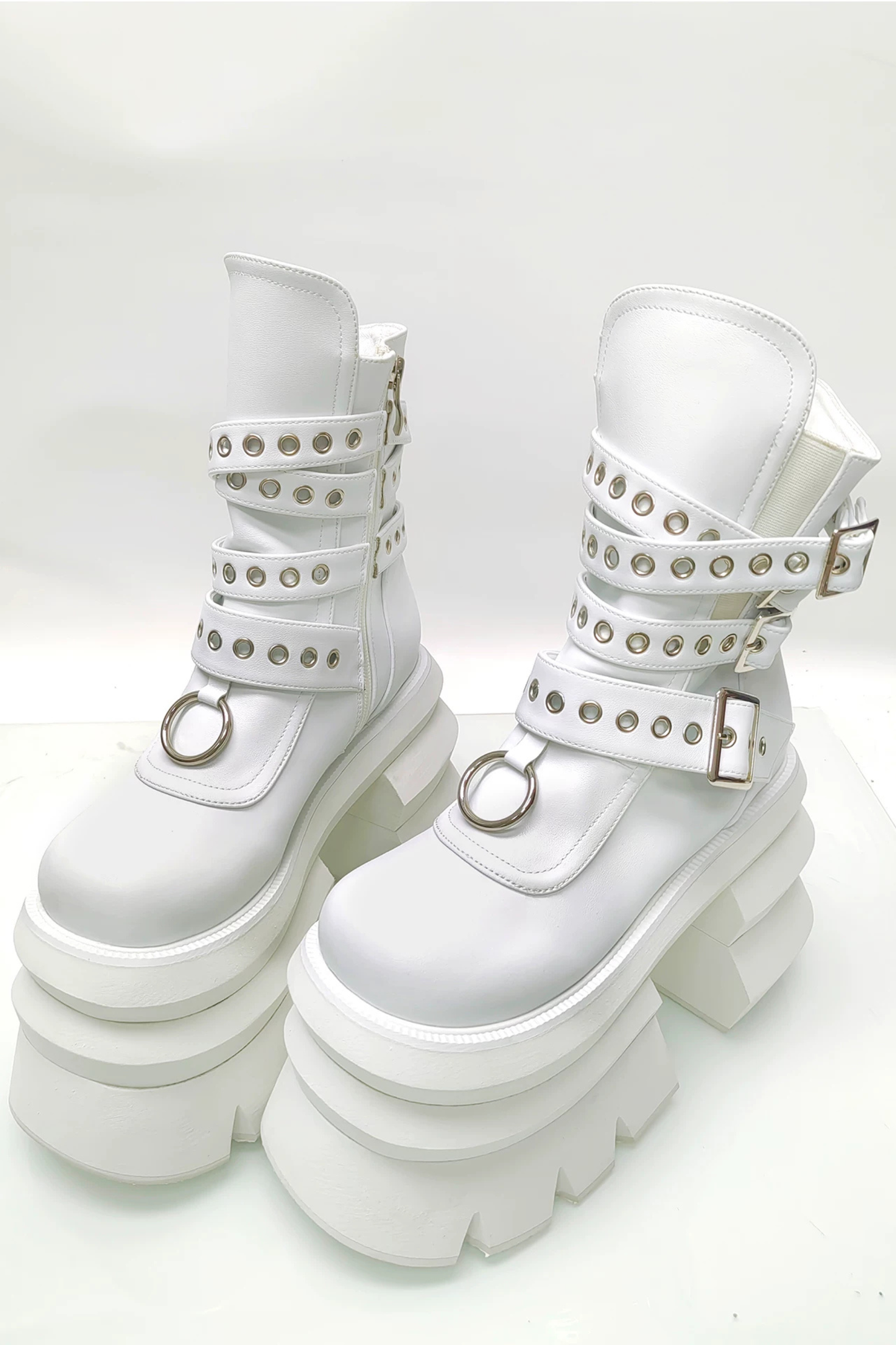 Studded Punk Platform Boots