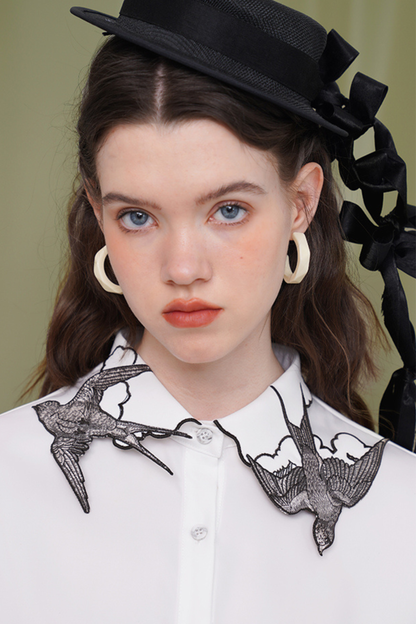 バードカラーモードシャツ