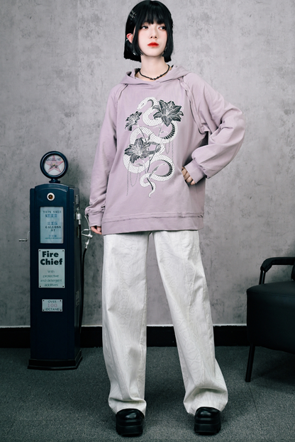 Snake Print Pure Food Sweatshirt