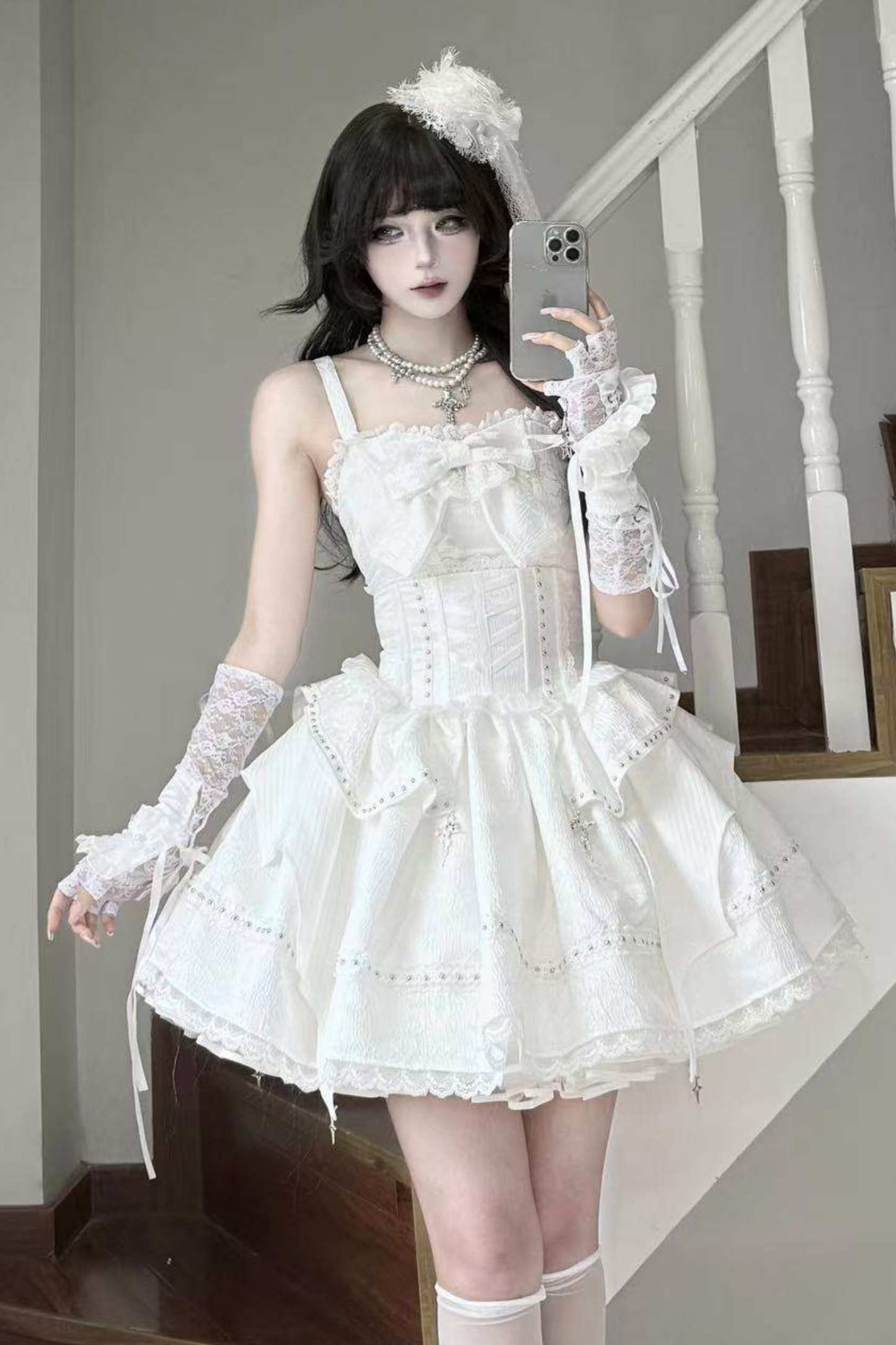 ミストホワイトゴシックロリータセット