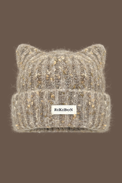 Y2K猫耳ニット帽