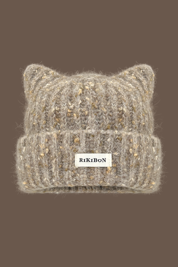 Y2K猫耳ニット帽