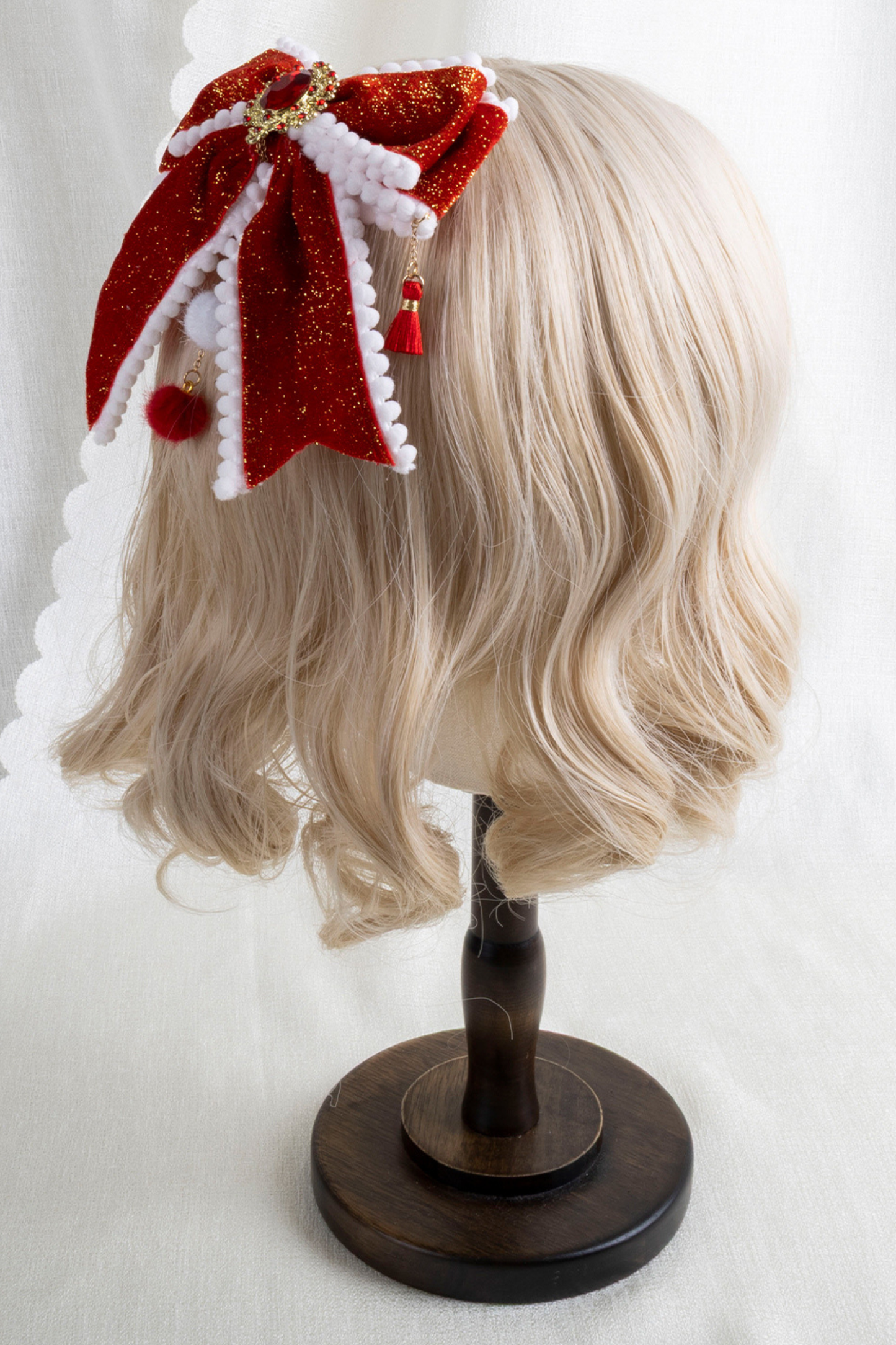 レッドベルベットロリータヘアクリップ