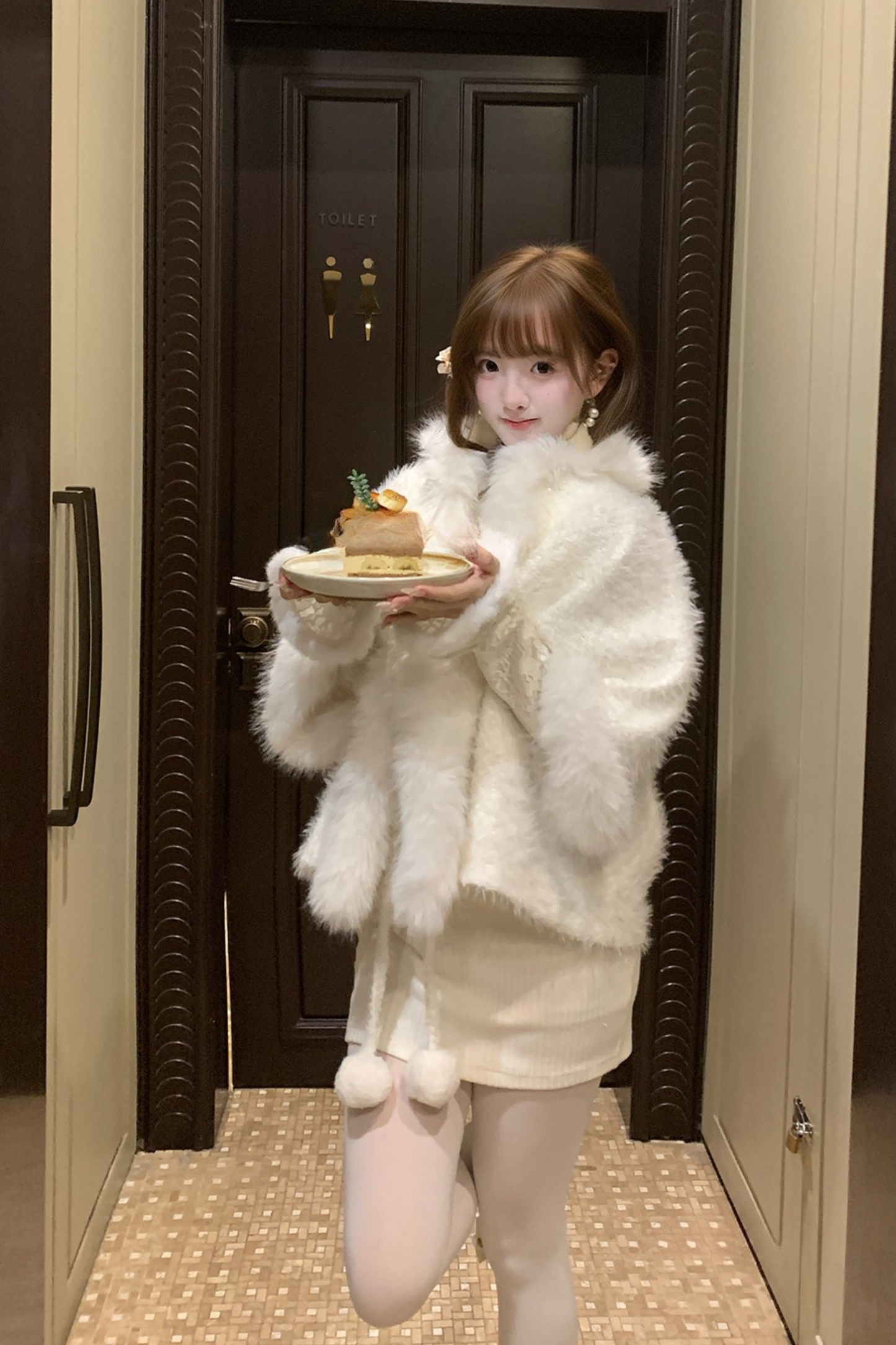 レースエレガントタイトドレス