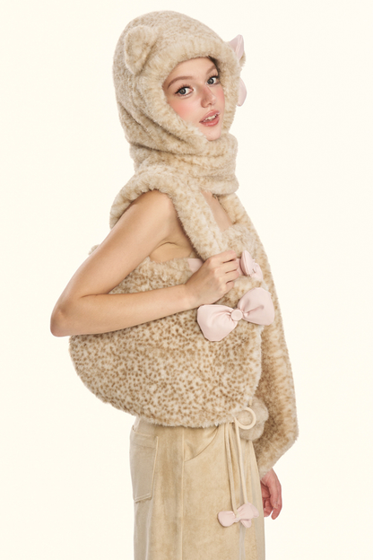 リトルミルクレオパードリボンバッグ