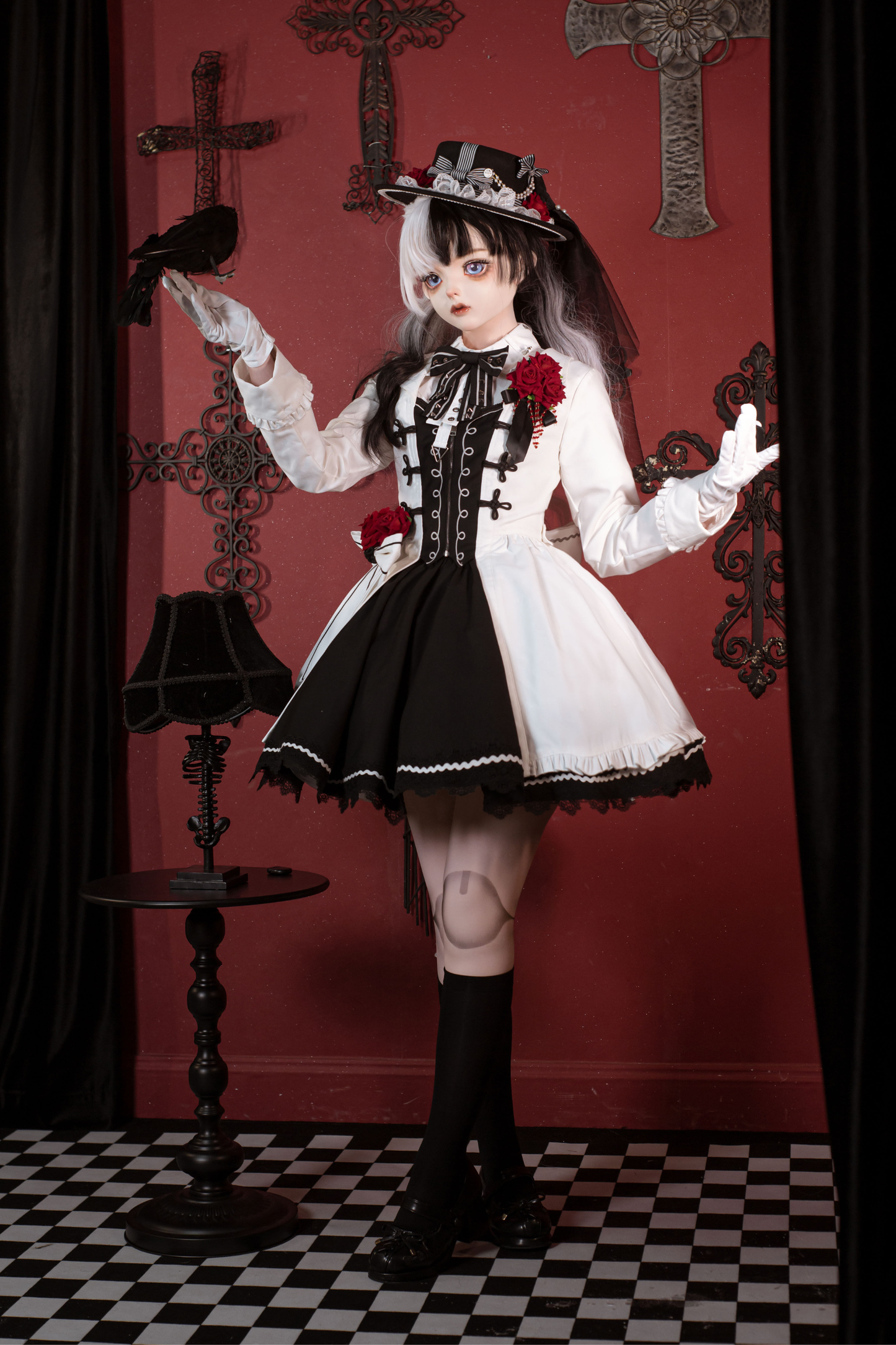 ダークローズゴシックプリンセスロリータセット+ダークローズゴシックプリンスロリータセット