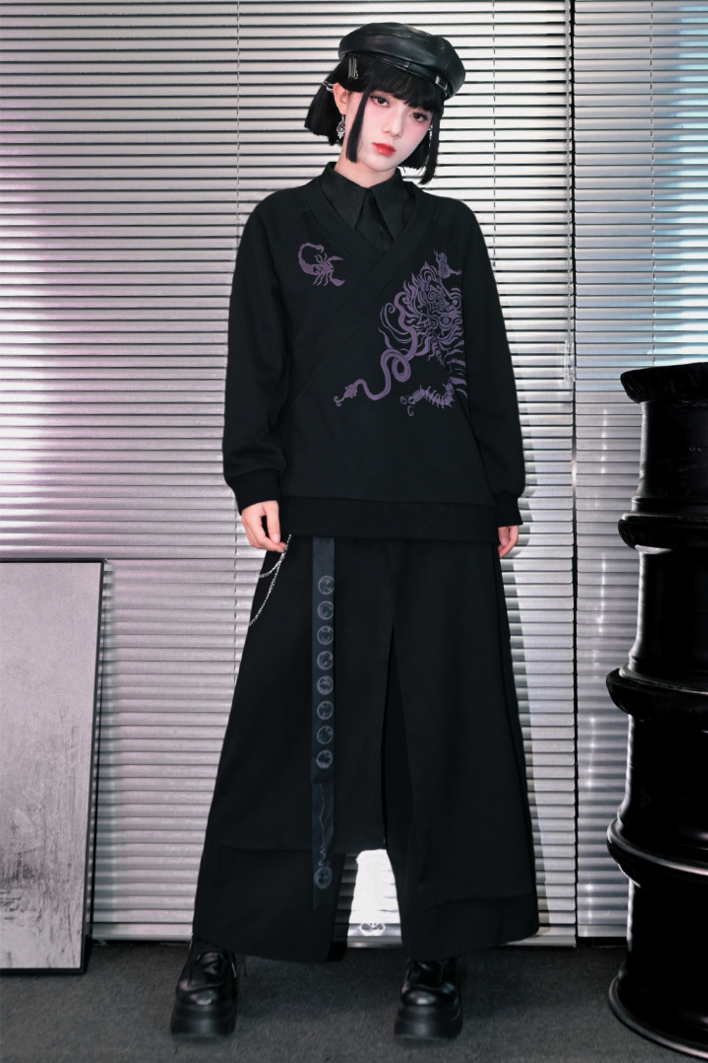 チャイナデザインプルオーバー