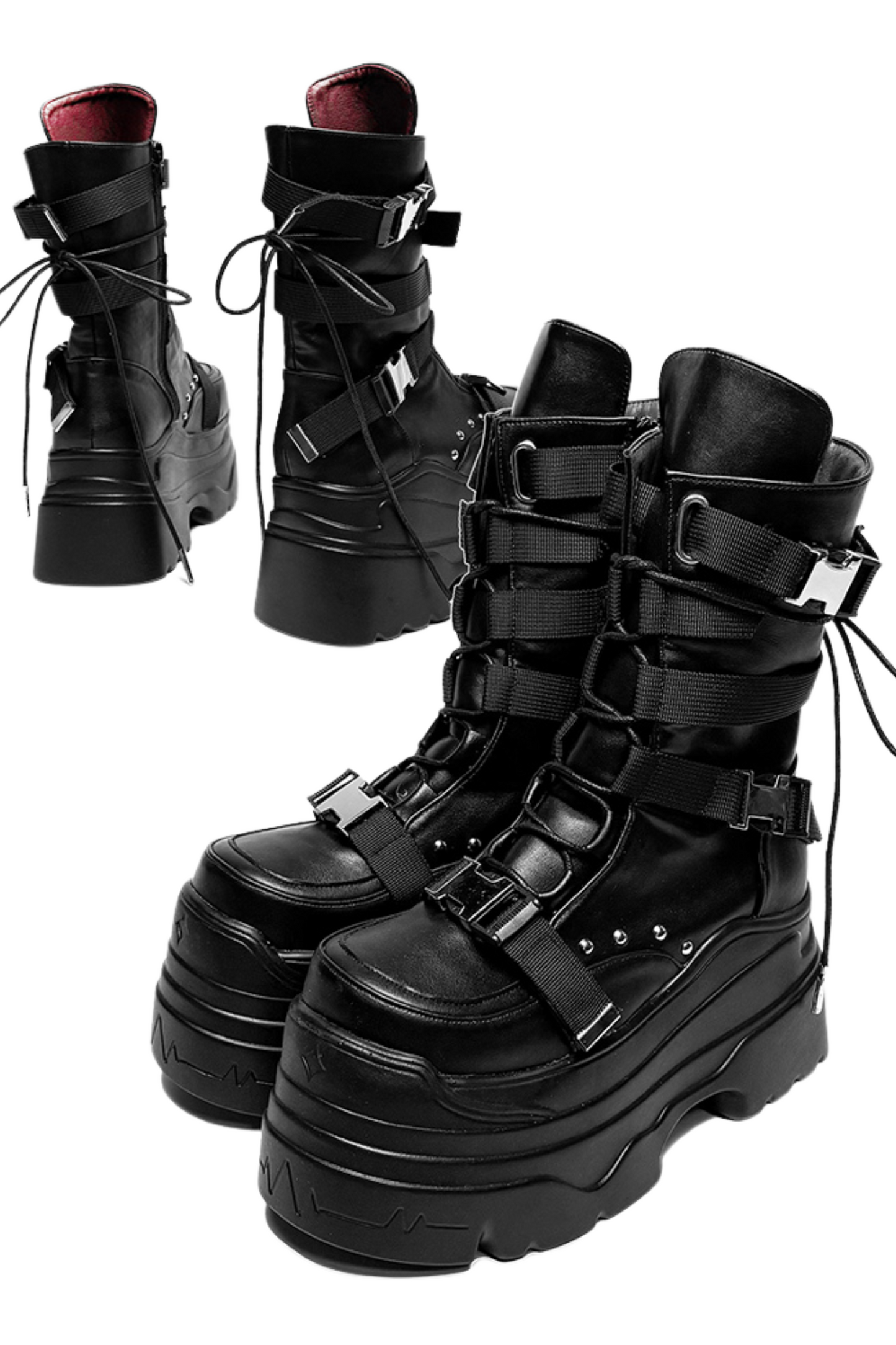 Cyber Academy Subculture Thick Soled Boots