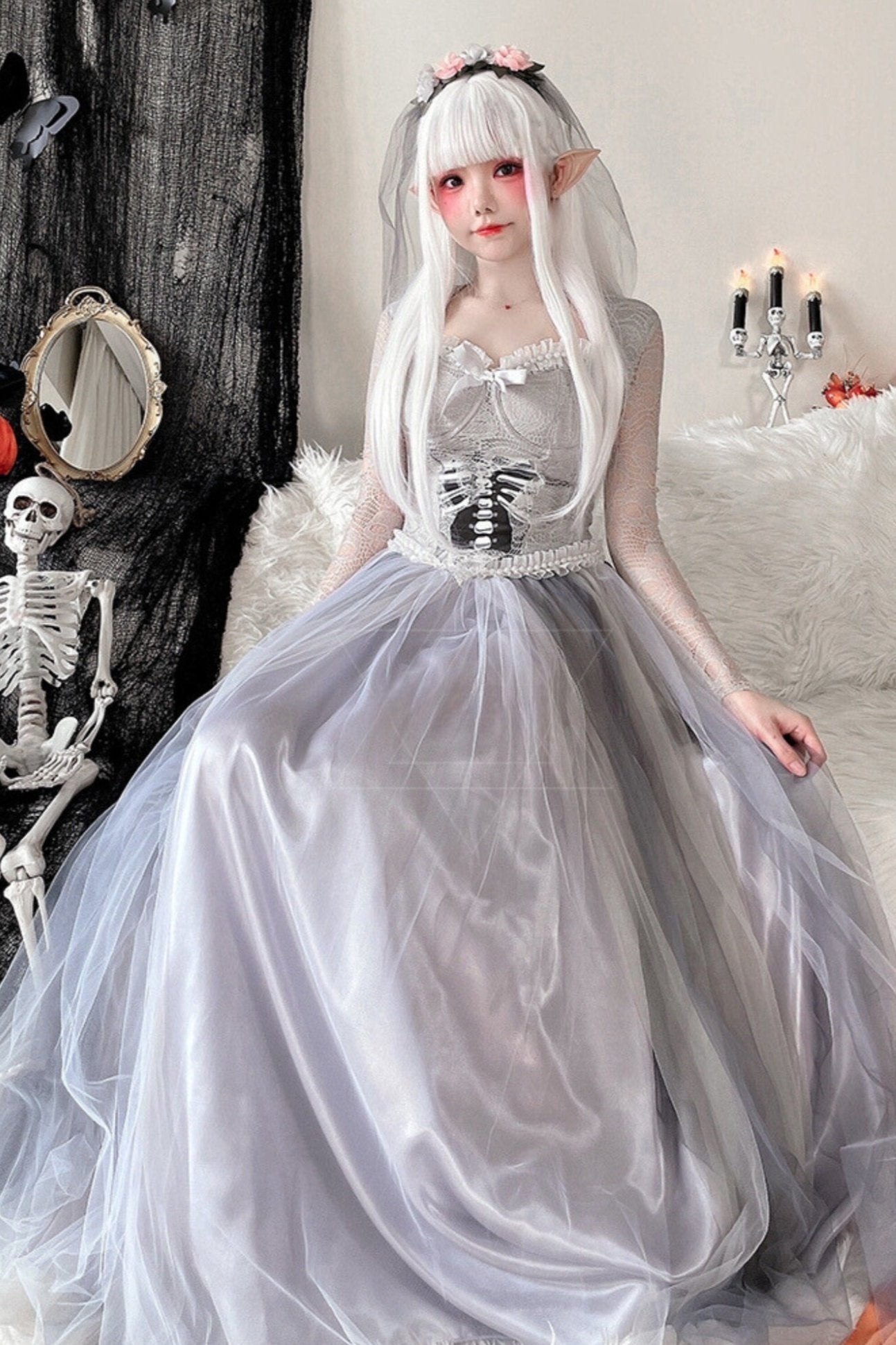 Ghost Bride Zombie Masquerade Dress