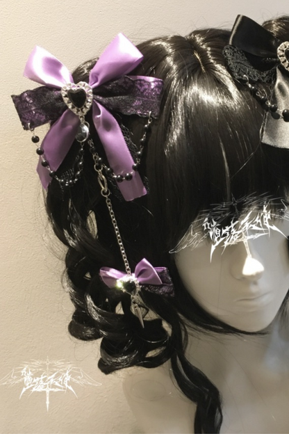 レースリボンサブカルクリップ