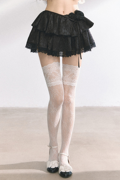 French Lace Tiered Cake Skirt