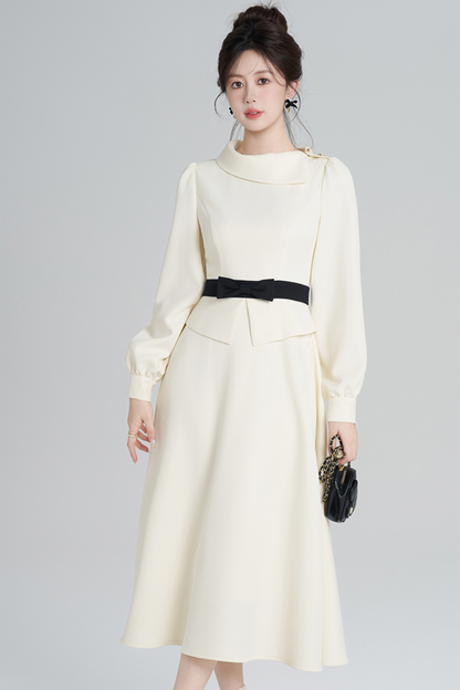 エレガントアプリコットウインタードレス