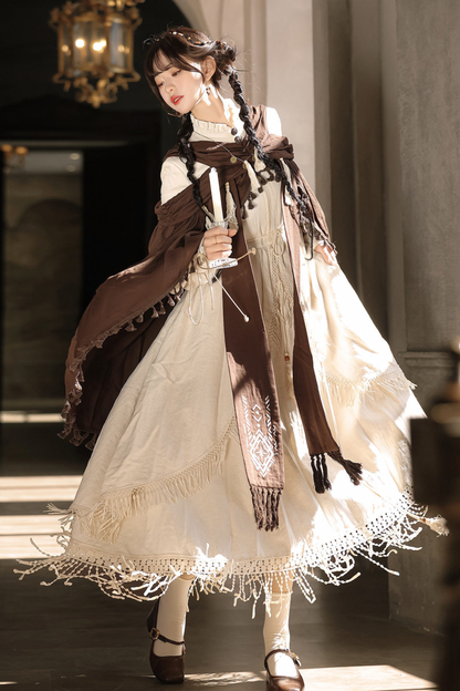 Dream Weaver Dress + Outerwear + Necklace