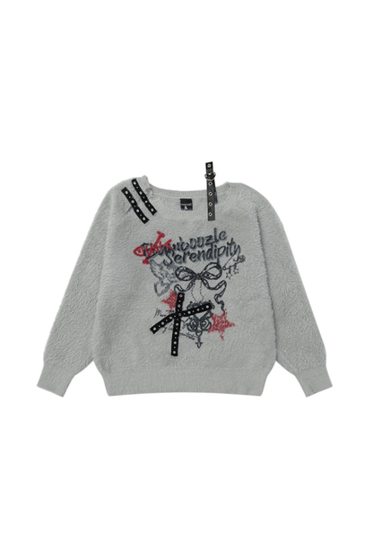 Dark Knight Off-Shoulder Knit