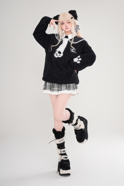 Loose top with cat design