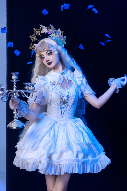 Gothic Lolita Split Lace Lolita Dress + Skirt + Bolero