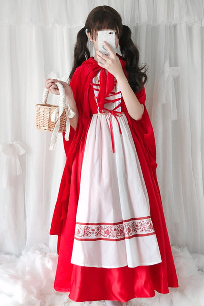 Little Red Riding Hood Cape Dress