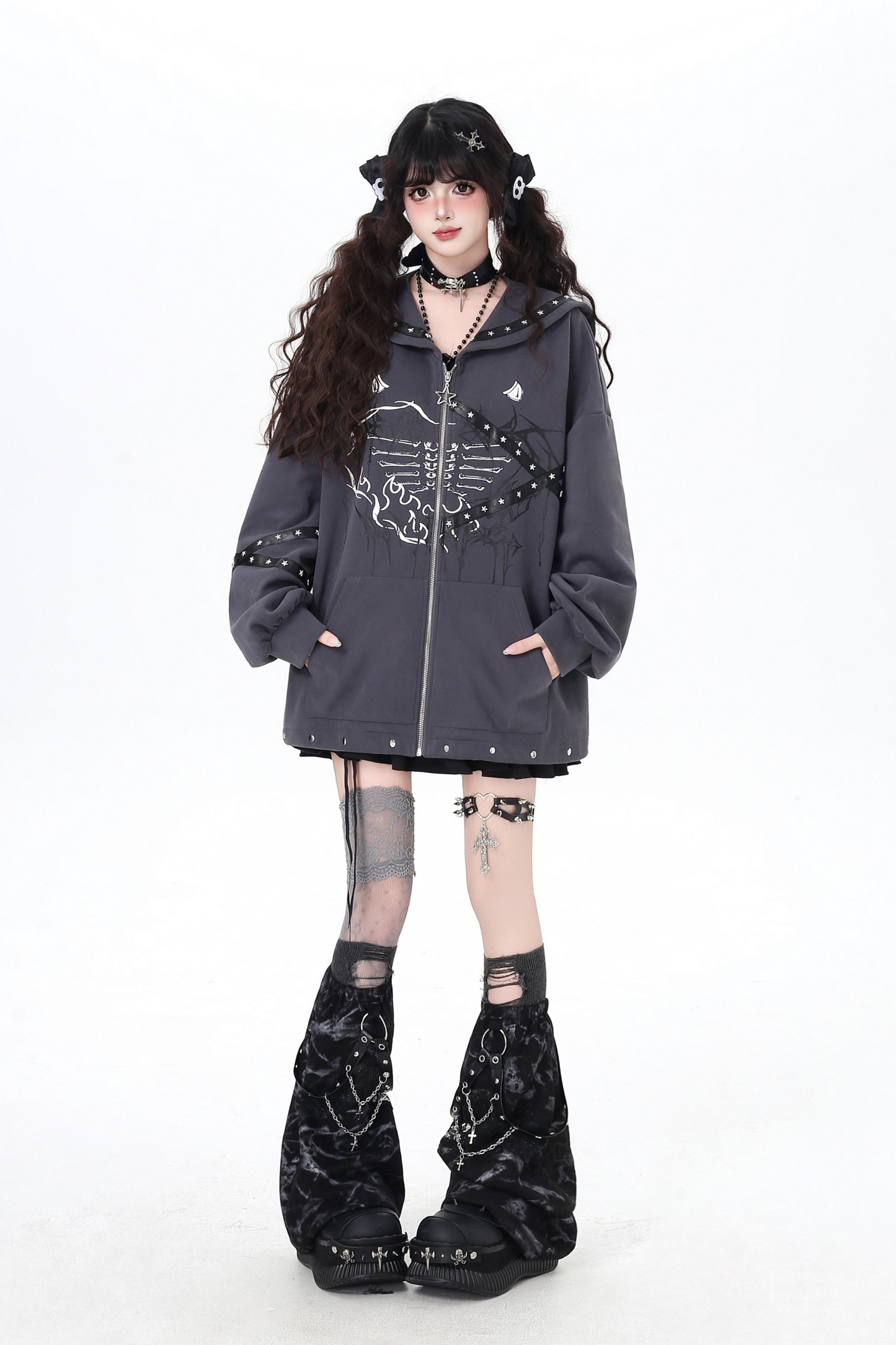 Sailor Sweet Dark Zip Hoodie
