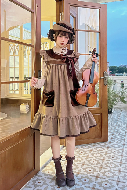 エーデルワイスフライスリーブドレス