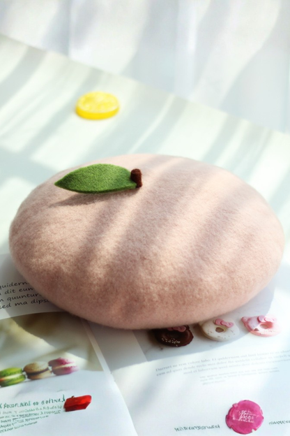 peach beret