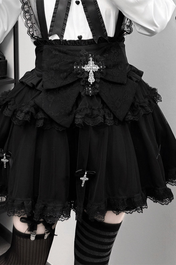 Dark Drape Shirt + Tulle Skirt