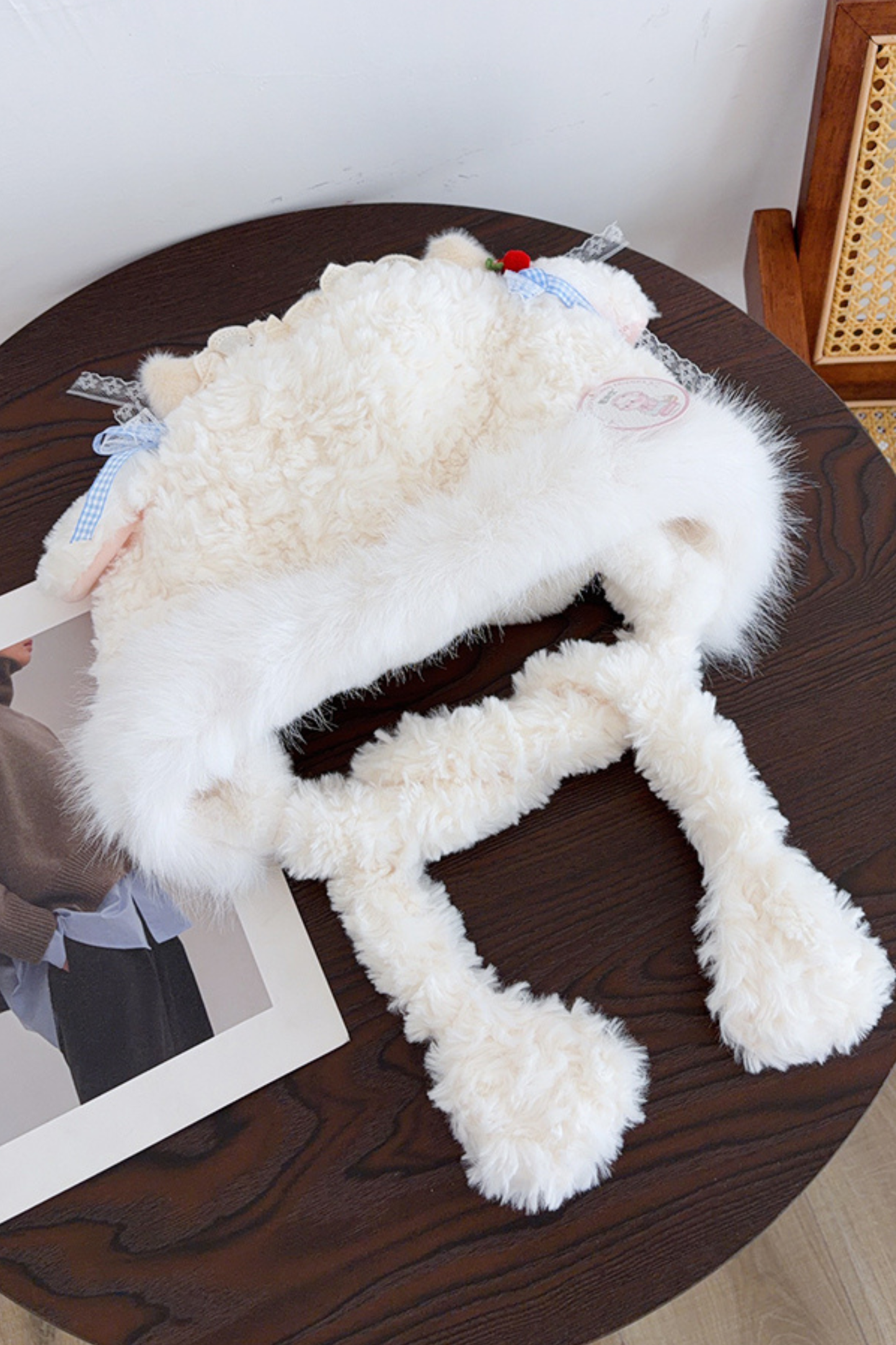 ラムファーハット+スカーフ