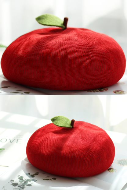 アップルオレンジベレー帽