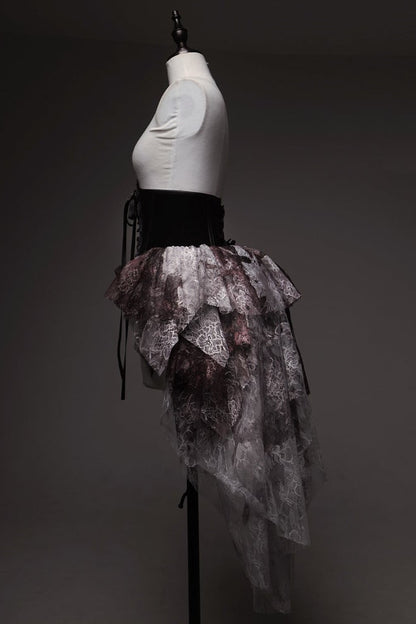 【予約商品】Bloodstainedチュールトレーンコルセットスカート