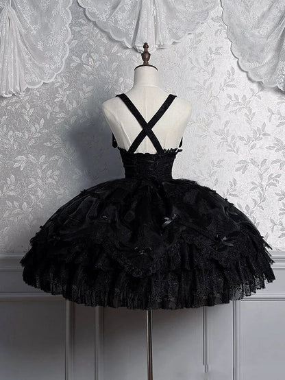【12月8日予約締切】Black Mist Banquet ゴシックエンブロイダリーゴージャスビスチェドレス＋セットアップ
