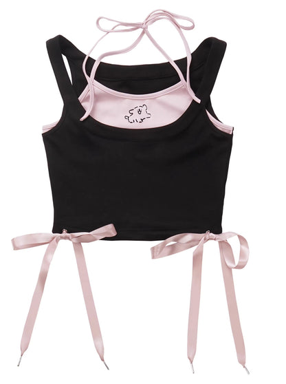 Saber Line Hake Two Piece Suspender Tops