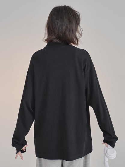 Half turtleneck bottleneck top