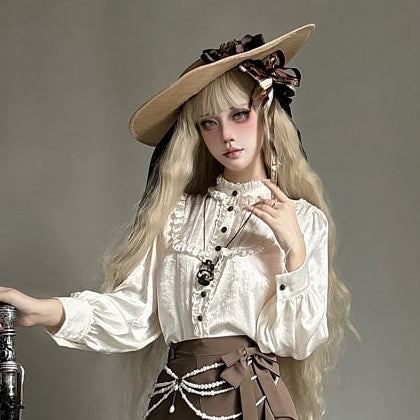 【12月23日予約締切】トワイライトレインロマンティックフリルシャツ