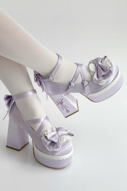 [Mar. 26, 2012 reservation deadline] Tea Time Cute Embroidery High Heels