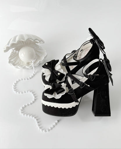 [Mar. 26, 2012 reservation deadline] Tea Time Cute Embroidery High Heels