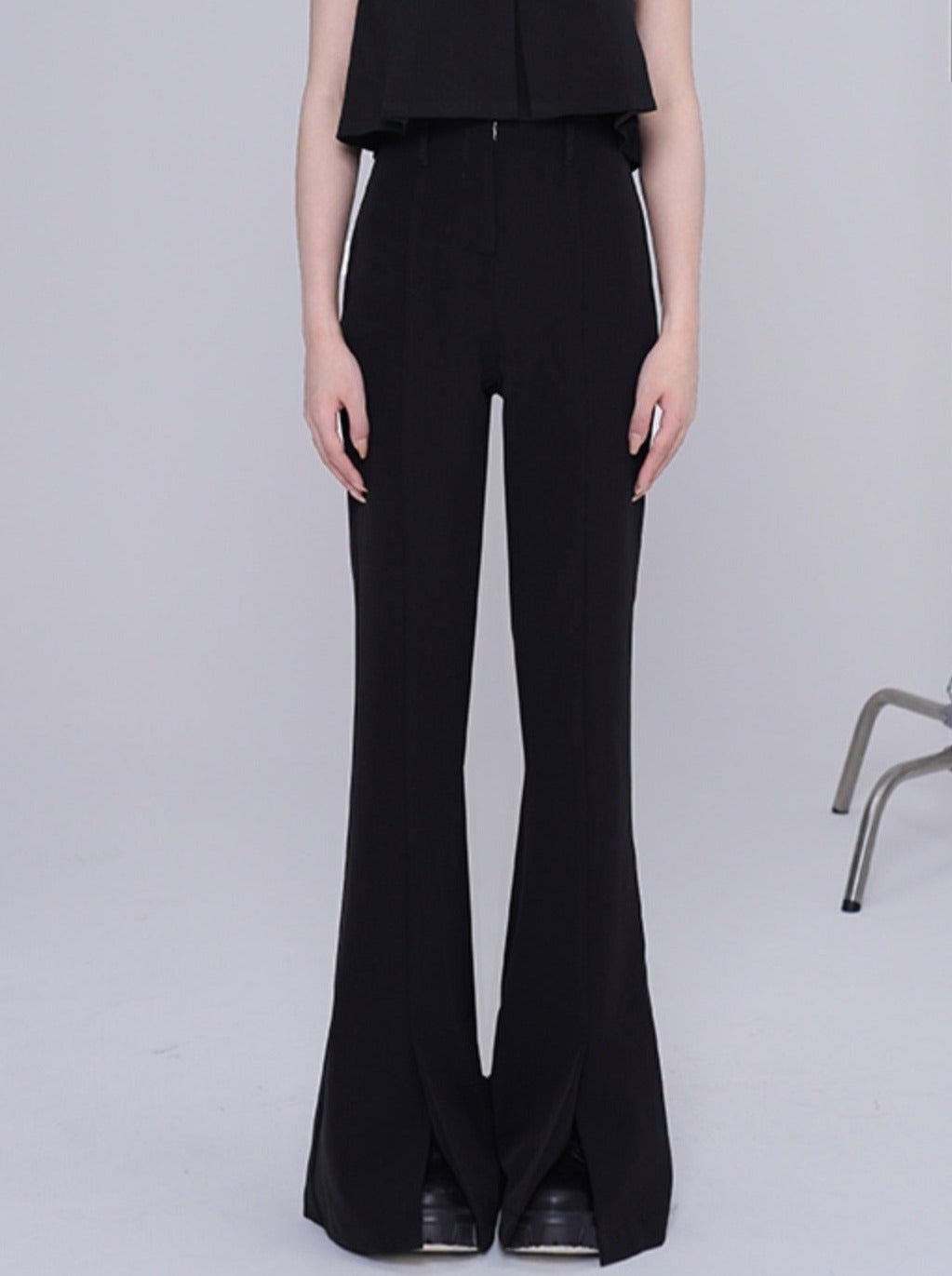 French Flare Pant, Black